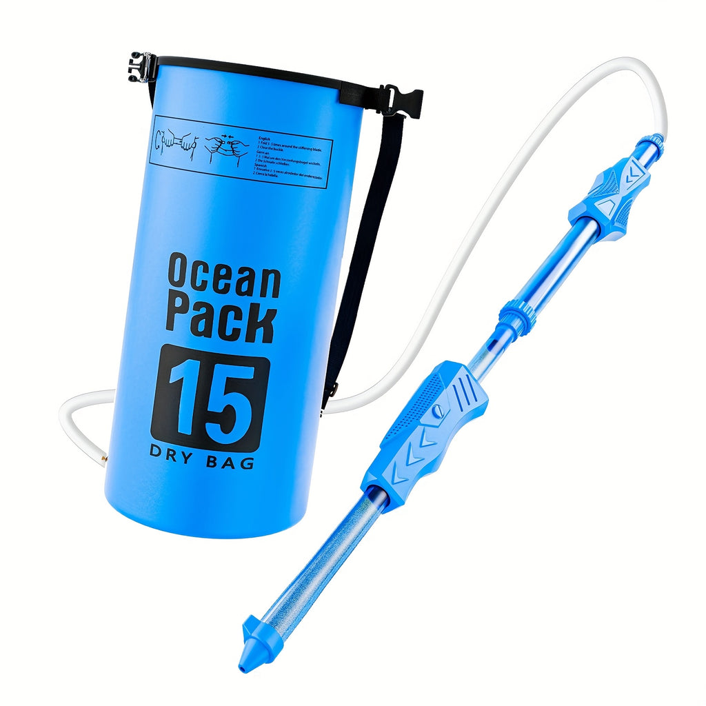 Grand canon d'eau m¨¦canique ¨¤ extraction pour les combats d'eau au parc, la plage, la piscine et les loisirs estivaux. Nouvelle jouet pour les enfants.