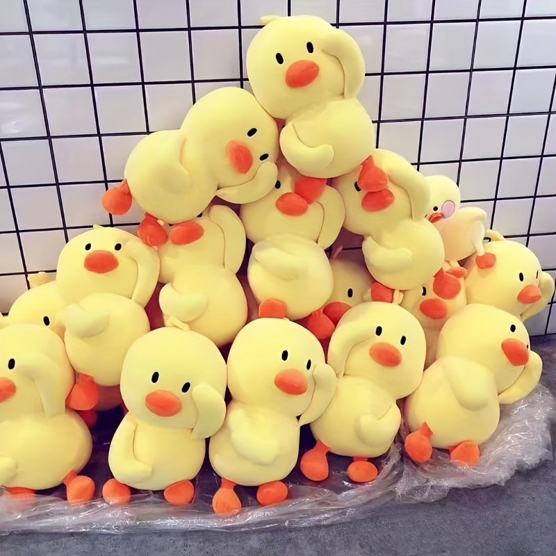 Canard en peluche jaune mignon, cadeau de poup¨¦e