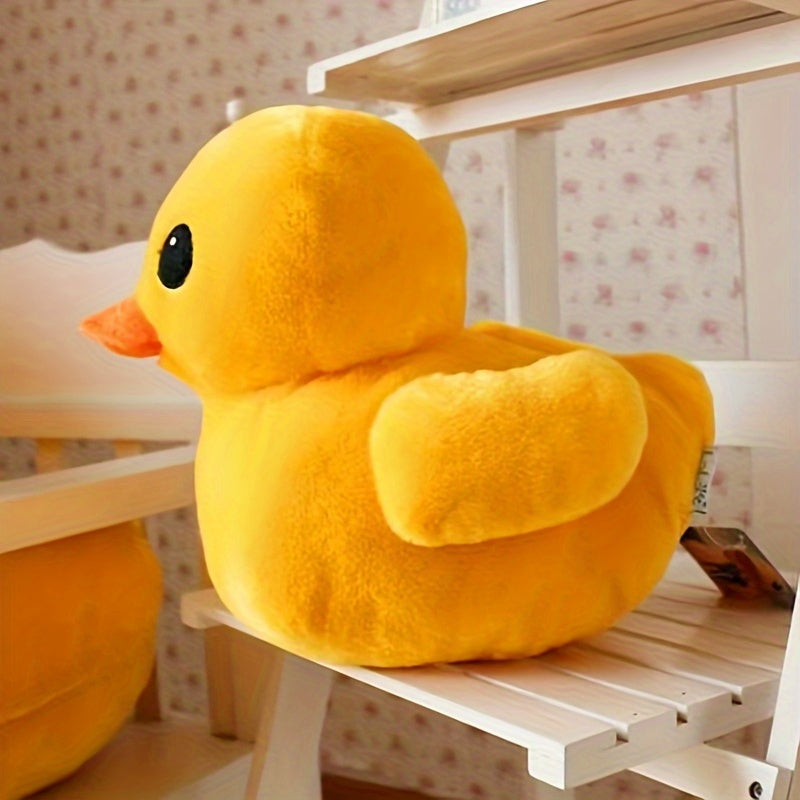 Un Grand! Canard Jaune en Peluche, Cadeau de Paques, Jouet Animal en Peluche Cartoon, D¨¦coration Douce en Peluche pour Chambre et Salon, Cadeau de Paques Id¨¦al pour Petite Amie