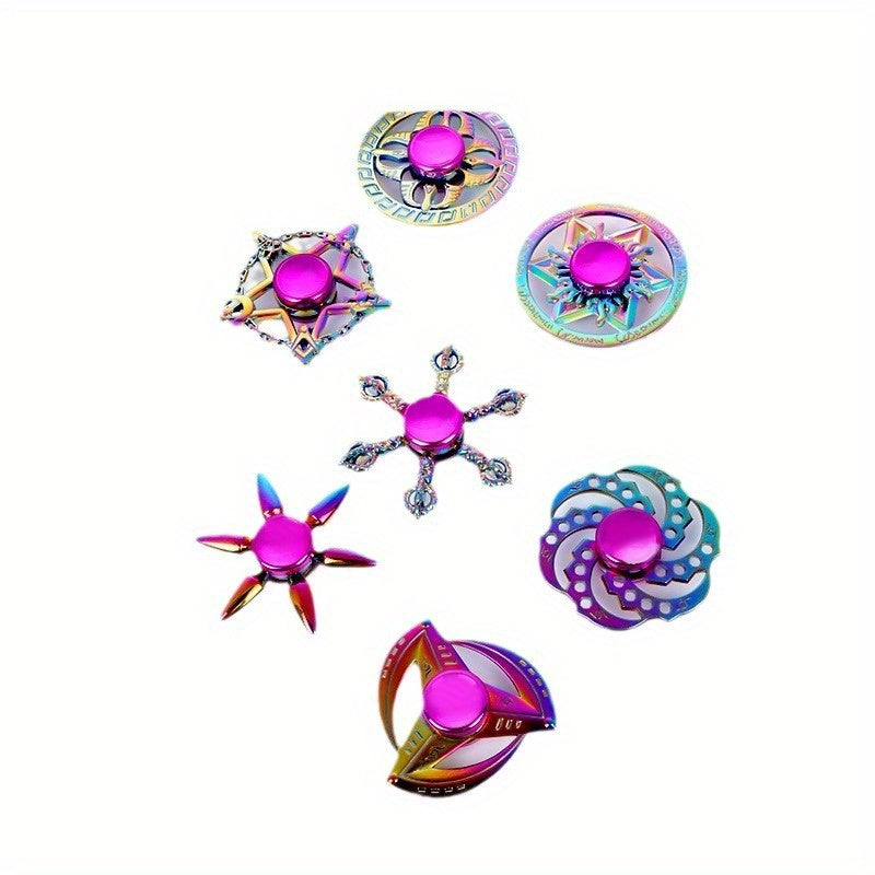 Spinner Anti-Stress Choix Populaire - Alliage Cool, Multicolore, Parfait pour Halloween, No?l, Saint-Valentin, Thanksgiving & Festival du Printemps, Artefact de D¨¦compression