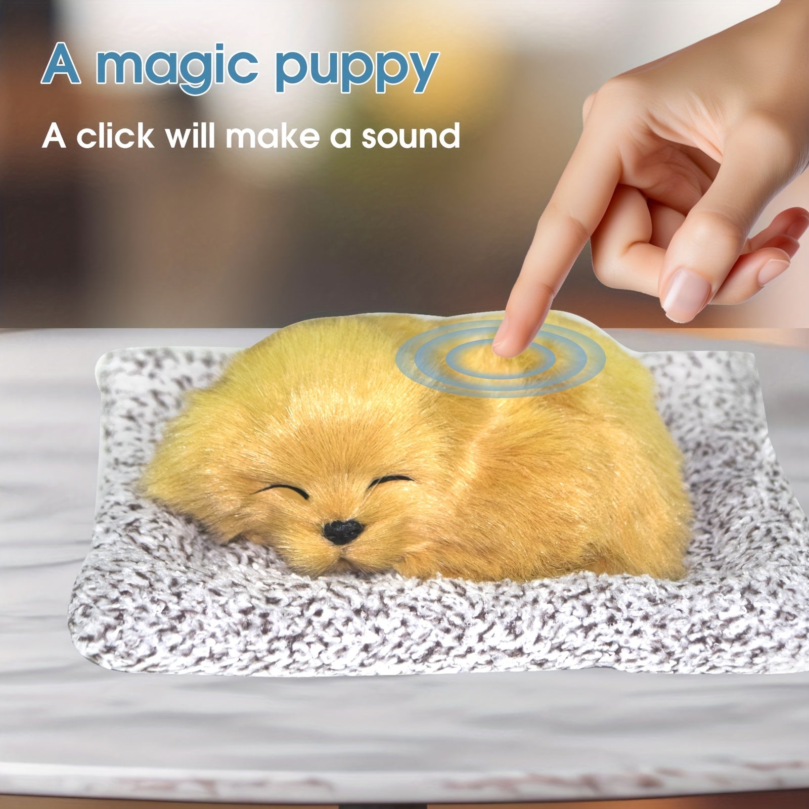 Chiot qui aboie quand on le presse, jouets pour chiens, jouets pour chiots, d¨¦coration d'int¨¦rieur, artisanat en peluche, d¨¦coration de voiture, cadeau pour petite amie, cadeau de f¨ºte