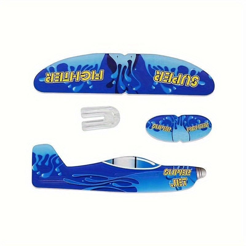 30pcs Mini Avions Planeurs en Mousse, Jouets de Puzzle DIY ¨¤ Lancer ¨¤ la Main, Cadeaux de F¨ºte de Mod¨¨le d'Aviation, Cadeaux de Paques - Couleurs M¨¦lang¨¦es, Jouet Avion