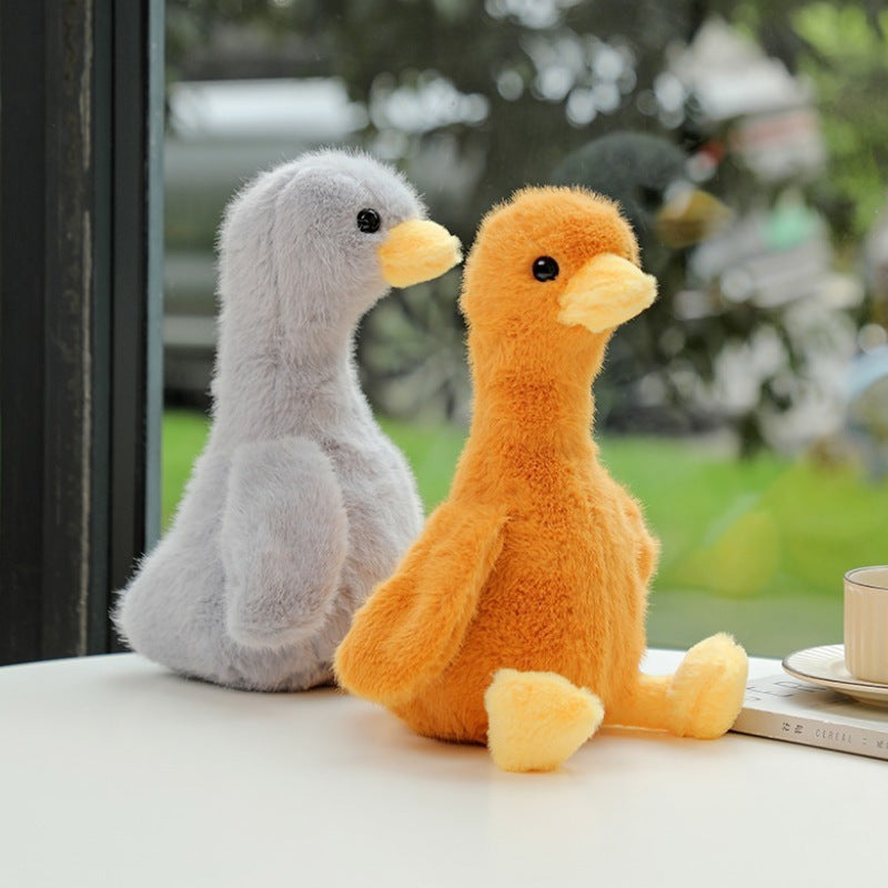Jolie petite canard rose et mignon petit canard jaune ¨¤ la mode, jouet en peluche, carmin et curcuma, pour cadeau d'anniversaire
