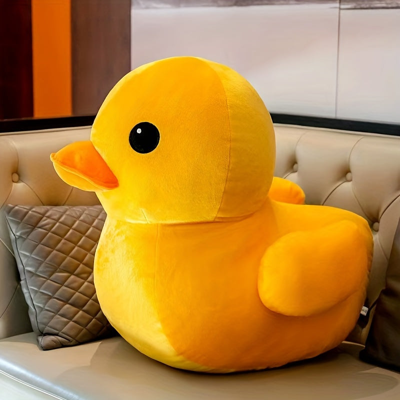 Un Grand! Canard Jaune en Peluche, Cadeau de Paques, Jouet Animal en Peluche Cartoon, D¨¦coration Douce en Peluche pour Chambre et Salon, Cadeau de Paques Id¨¦al pour Petite Amie