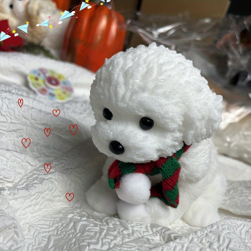 Jouet en peluche de chiot mignon, un cadeau id¨¦al pour les anniversaires, la Saint-Valentin, la journ¨¦e et No?l.