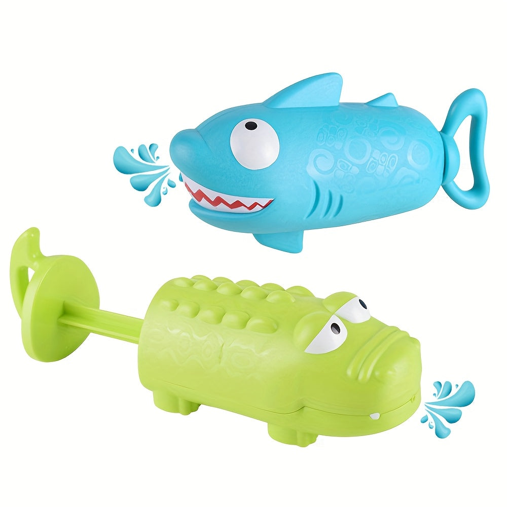 Canon ¨¤ eau crocodile requin, jouets pistolets d'eau pour enfants, outils de jeu aquatique sur la plage