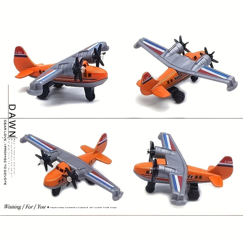 Ensemble de Mod¨¨les d'Avions de Combat et Passagers en Alliage Coul¨¦ sous Pression - Jouet Collectionnable en M¨¦tal et Plastique pour D¨¦coration Maison, Id¨¦al pour No?l, Paques et Cadeaux d'Anniversaire