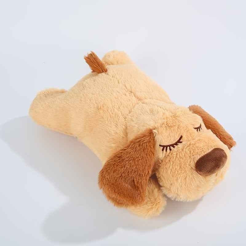 Jouet en peluche pour chien avec battement de c?ur apaisant, soulagement de l'anxi¨¦t¨¦ et aide au sommeil, jouet doux et confortable pour animaux de compagnie de toutes tailles