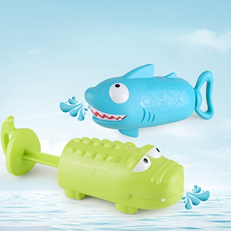 Canon ¨¤ eau crocodile requin, jouets pistolets d'eau pour enfants, outils de jeu aquatique sur la plage