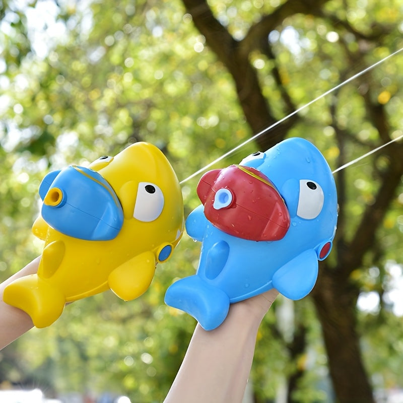 Canon ¨¤ eau mignon en forme de requin, pistolet ¨¤ eau manuel, port¨¦e ultra-longue, jouets d'eau pour piscine et plage estivale, jouets pour f¨ºtes et c¨¦l¨¦brations