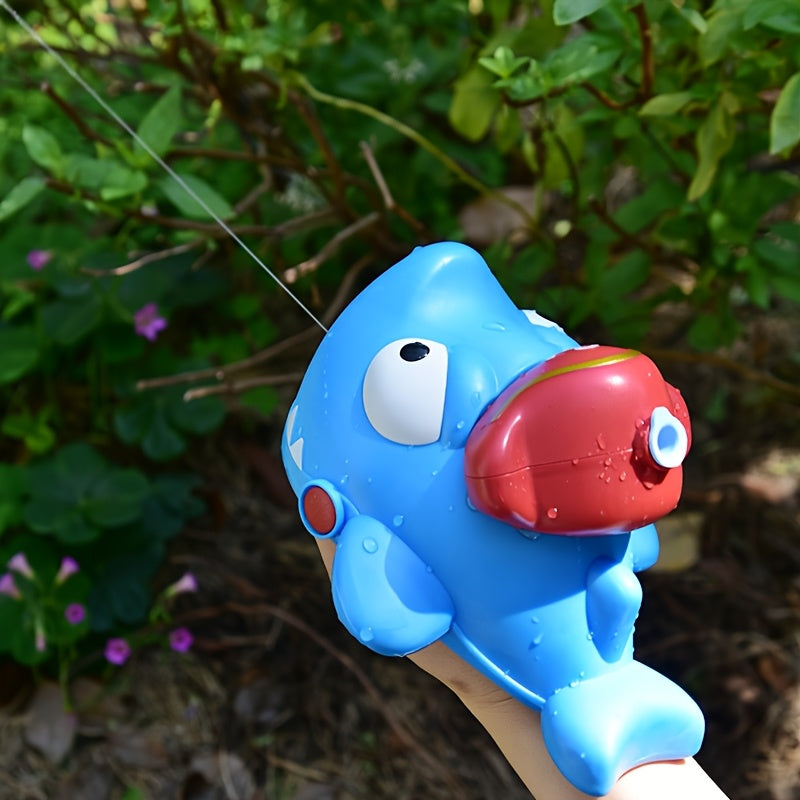 Canon ¨¤ eau mignon en forme de requin, pistolet ¨¤ eau manuel, port¨¦e ultra-longue, jouets d'eau pour piscine et plage estivale, jouets pour f¨ºtes et c¨¦l¨¦brations