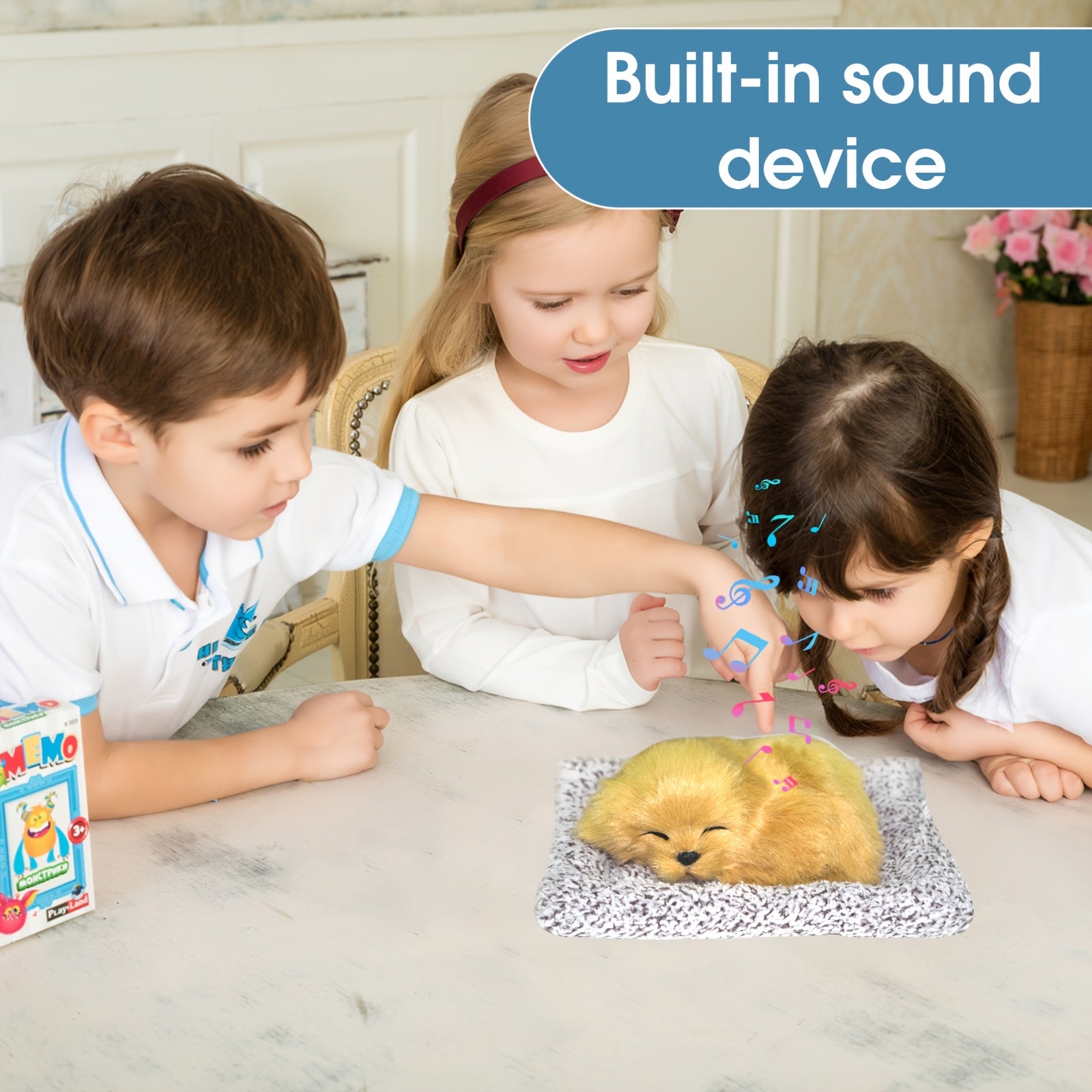 Chiot qui aboie quand on le presse, jouets pour chiens, jouets pour chiots, d¨¦coration d'int¨¦rieur, artisanat en peluche, d¨¦coration de voiture, cadeau pour petite amie, cadeau de f¨ºte