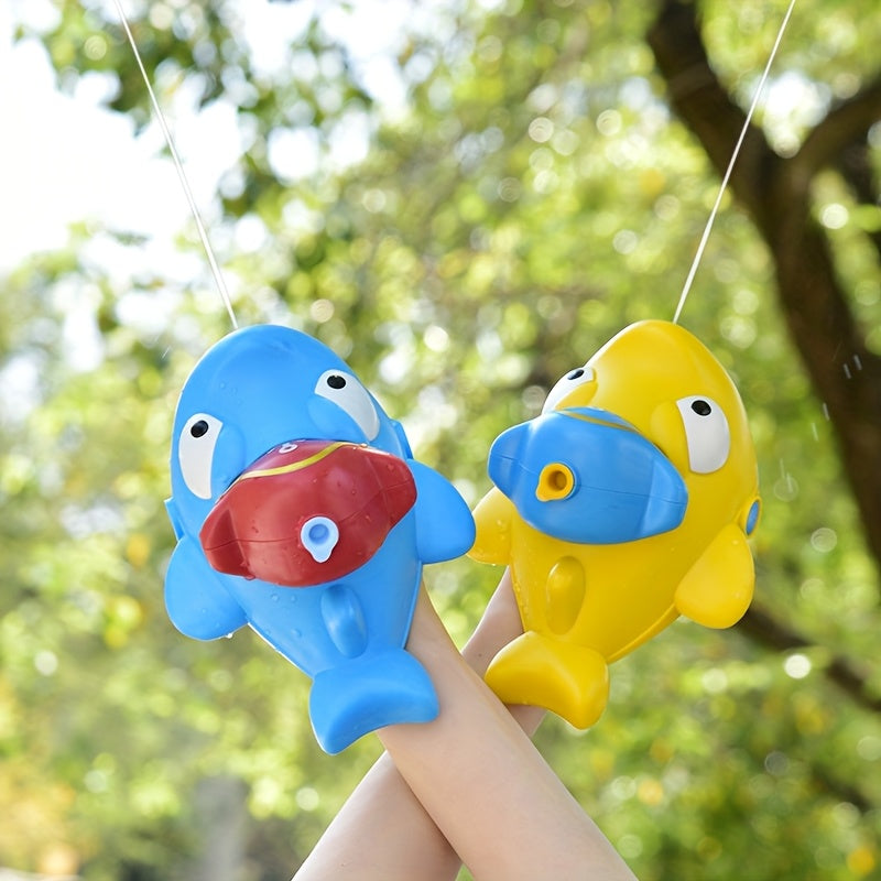 Canon ¨¤ eau mignon en forme de requin, pistolet ¨¤ eau manuel, port¨¦e ultra-longue, jouets d'eau pour piscine et plage estivale, jouets pour f¨ºtes et c¨¦l¨¦brations