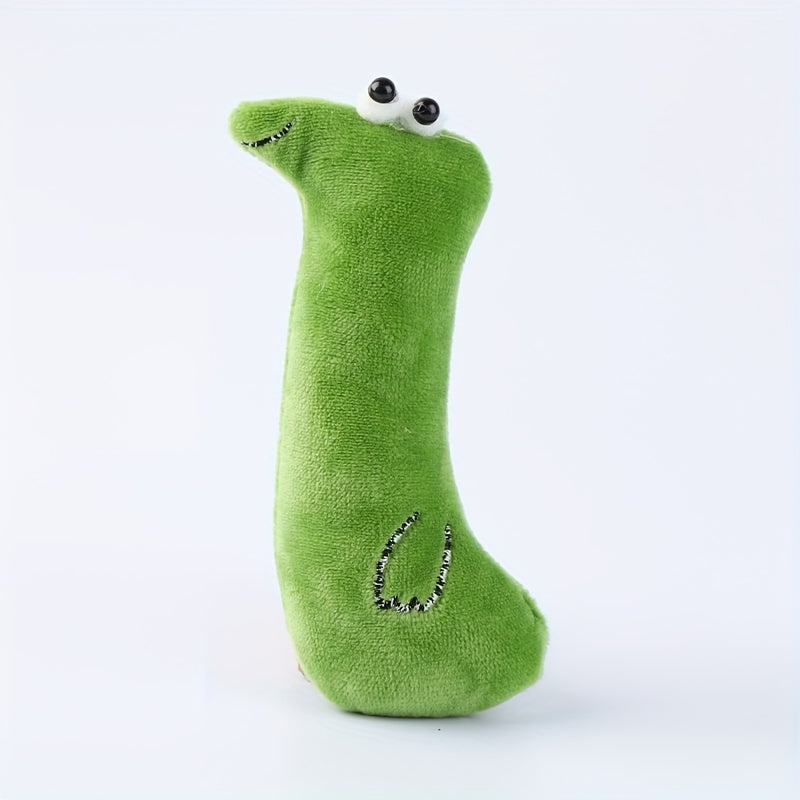 Jouet interactif pour chat ¨C Forme animale en peluche pour chatons et chats joueurs.