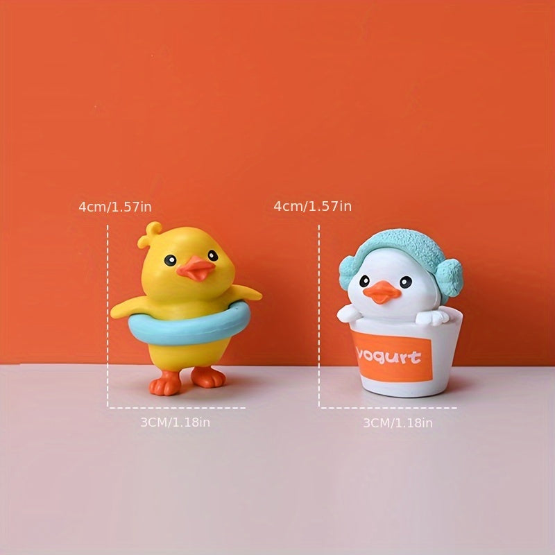 Adorable Petit Canard Jaune Figurine de Canard de Dessin Anim¨¦ en Sac Aveugle, Mod¨¨le Animal, Poup¨¦e de Simulation, Cadeau Mini