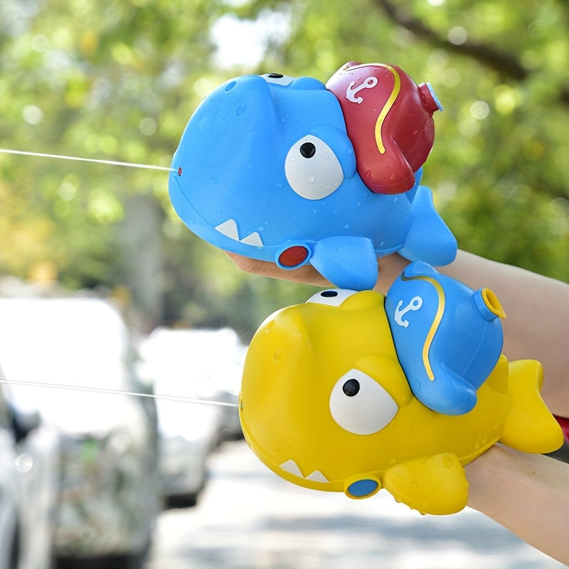 Canon ¨¤ eau mignon en forme de requin, pistolet ¨¤ eau manuel, port¨¦e ultra-longue, jouets d'eau pour piscine et plage estivale, jouets pour f¨ºtes et c¨¦l¨¦brations