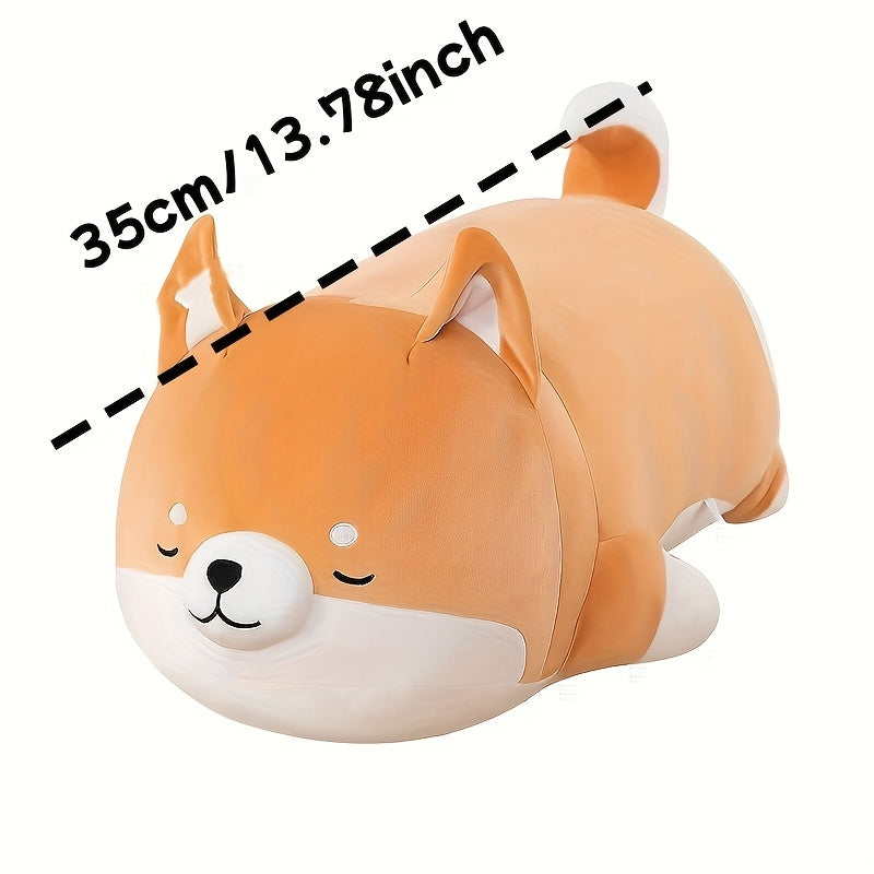 1pc Adorable Shiba Inu Plush Toy - Animal de compagnie doux et confortable avec un design amusant, cadeau de vacances parfait pour les amateurs de chiens, id¨¦e de cadeau de vacances|Design de chien amusant|Texture douce