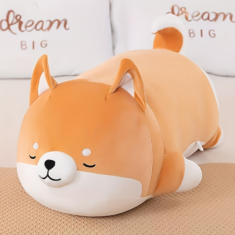 1pc Adorable Shiba Inu Plush Toy - Animal de compagnie doux et confortable avec un design amusant, cadeau de vacances parfait pour les amateurs de chiens, id¨¦e de cadeau de vacances|Design de chien amusant|Texture douce