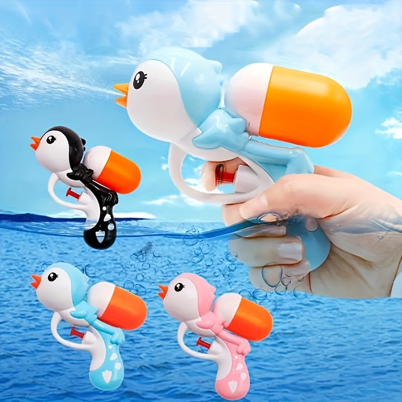 Pistolet ¨¤ Eau Pingouin de Dessin Anim¨¦ pour Enfants, Jouet de Jeu d'¨¦t¨¦ pour Plage et Piscine, Convient aux Jeux Interactifs Parents-Enfants