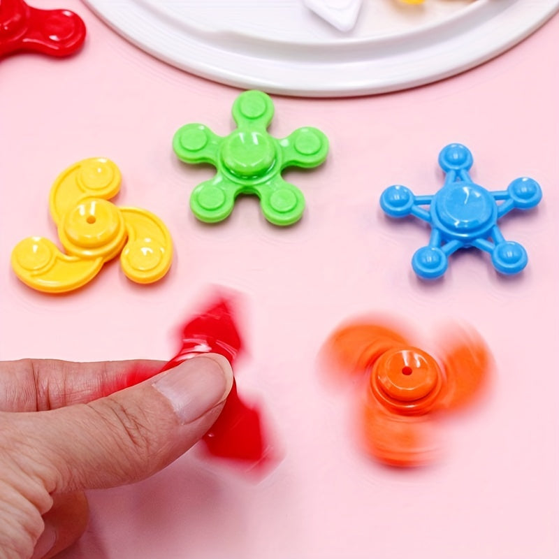 Pack de 24 pi¨¨ces de Fidget Spinners Amusants pour Cadeaux de F¨ºte - Parfaits pour les Jeunes, en Plastique Durable, Id¨¦als pour R¨¦compenses en Classe, Cadeaux de F¨ºte, Anniversaires