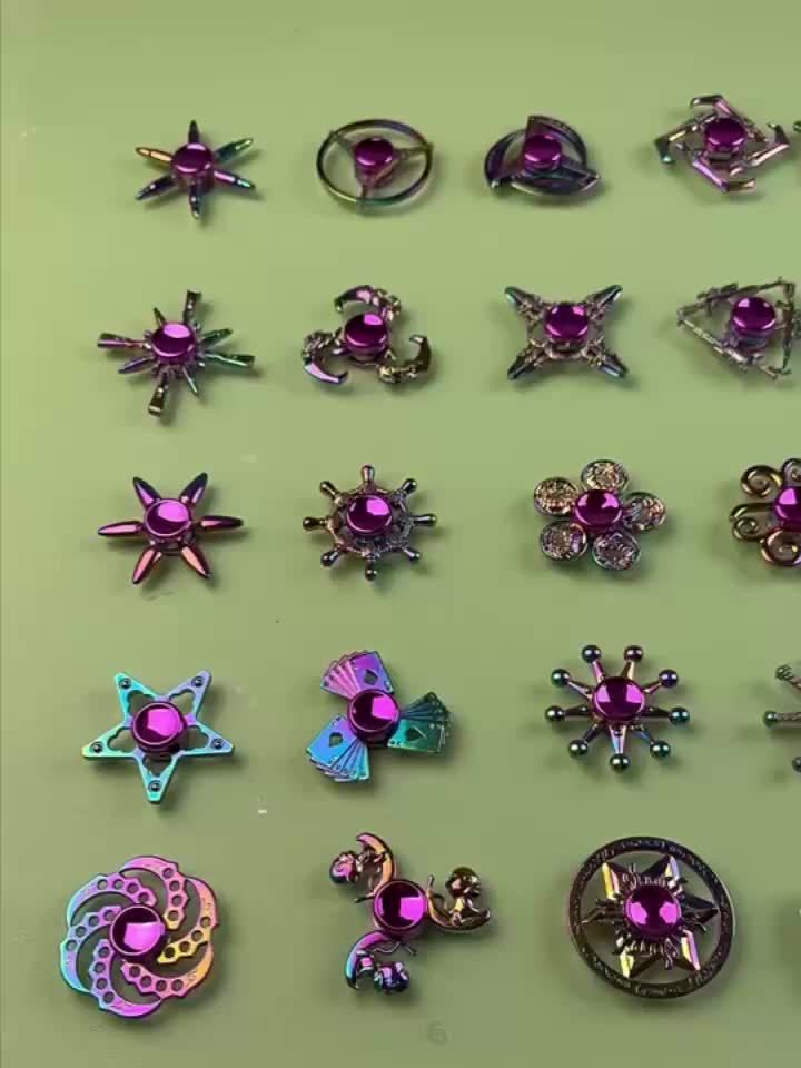 Spinner Anti-Stress Choix Populaire - Alliage Cool, Multicolore, Parfait pour Halloween, No?l, Saint-Valentin, Thanksgiving & Festival du Printemps, Artefact de D¨¦compression