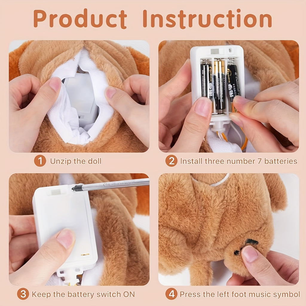 Jouet Chiot en Peluche Interactif de 11.4\