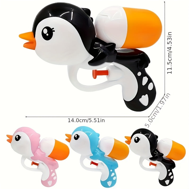 Pistolet ¨¤ Eau Pingouin de Dessin Anim¨¦ pour Enfants, Jouet de Jeu d'¨¦t¨¦ pour Plage et Piscine, Convient aux Jeux Interactifs Parents-Enfants