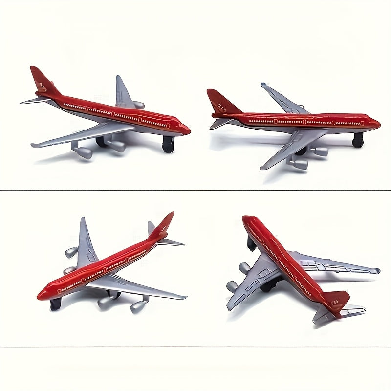 Ensemble de Mod¨¨les d'Avions de Combat et Passagers en Alliage Coul¨¦ sous Pression - Jouet Collectionnable en M¨¦tal et Plastique pour D¨¦coration Maison, Id¨¦al pour No?l, Paques et Cadeaux d'Anniversaire