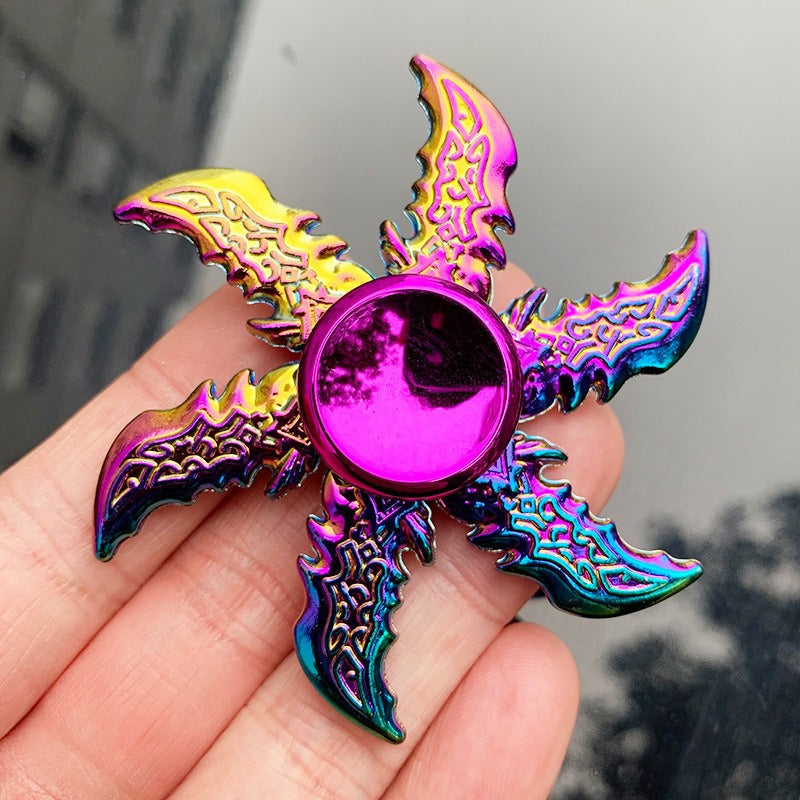 Vibrant Metal Fidget Spinner - Gyroscope en alliage color¨¦ avec des motifs complexes, id¨¦al pour soulager le stress et les cadeaux de f¨ºte, jouet de fidget de f¨ºte | Vibrant Fidget Spinner | Jouet de fidget durable, cadeaux de fidget spinner