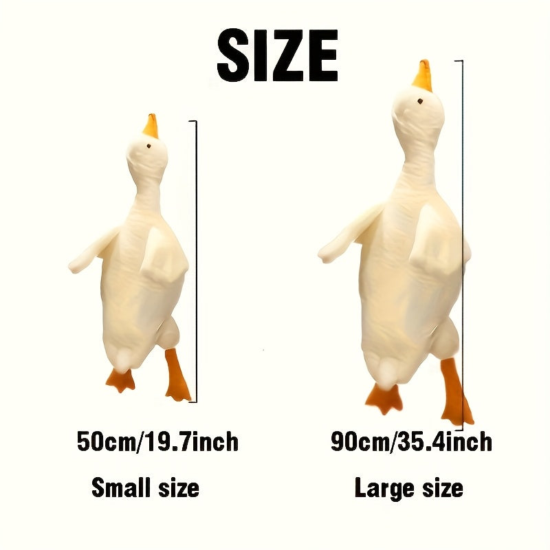 1pc Jouet en peluche de canard doux pour chiens, motif de dessin anim¨¦, polyester, stimule l'¨¦nergie, recommand¨¦ pour les races de taille moyenne, convient aux grands, moyens et petits animaux, jouet pour chien