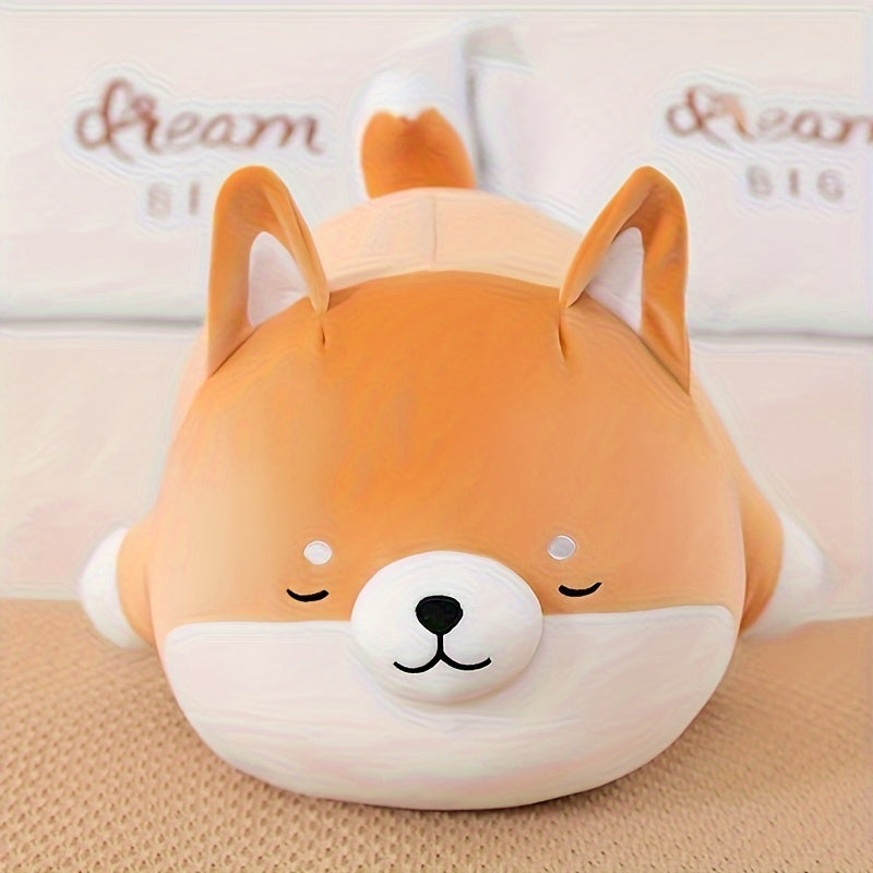 1pc Adorable Shiba Inu Plush Toy - Animal de compagnie doux et confortable avec un design amusant, cadeau de vacances parfait pour les amateurs de chiens, id¨¦e de cadeau de vacances|Design de chien amusant|Texture douce