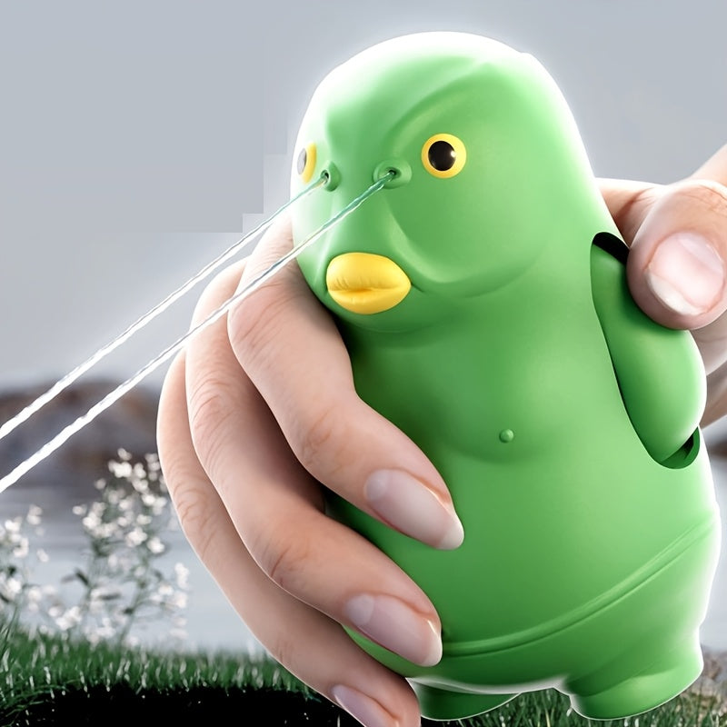 Jouet Pistolet ¨¤ Eau Poisson Vert Mignon - Amusement et D¨¦tente pour Jeux d'¨¦t¨¦ en Plein Air, Aventures de Plage et Farces, avec Conception Pressable et Fonction Pulv¨¦risation d'Eau, Design Cartoon | Prise Facile
