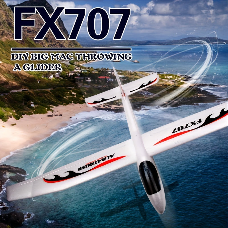 Grand mod¨¨le d'avion en mousse EPP blanc - Jet d'avion DIY pour du plaisir en plein air, cadeau parfait pour No?l ou un anniversaire, aucune pile requise, facile ¨¤ utiliser avec un silex, activit¨¦ en plein air | Design vibrant | Construction durable