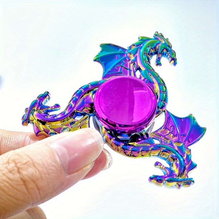 Hand Spinner Dragon Ciel Color¨¦ en M¨¦tal - Jouet pour Adultes, Gadget Durable et Silencieux pour la Concentration