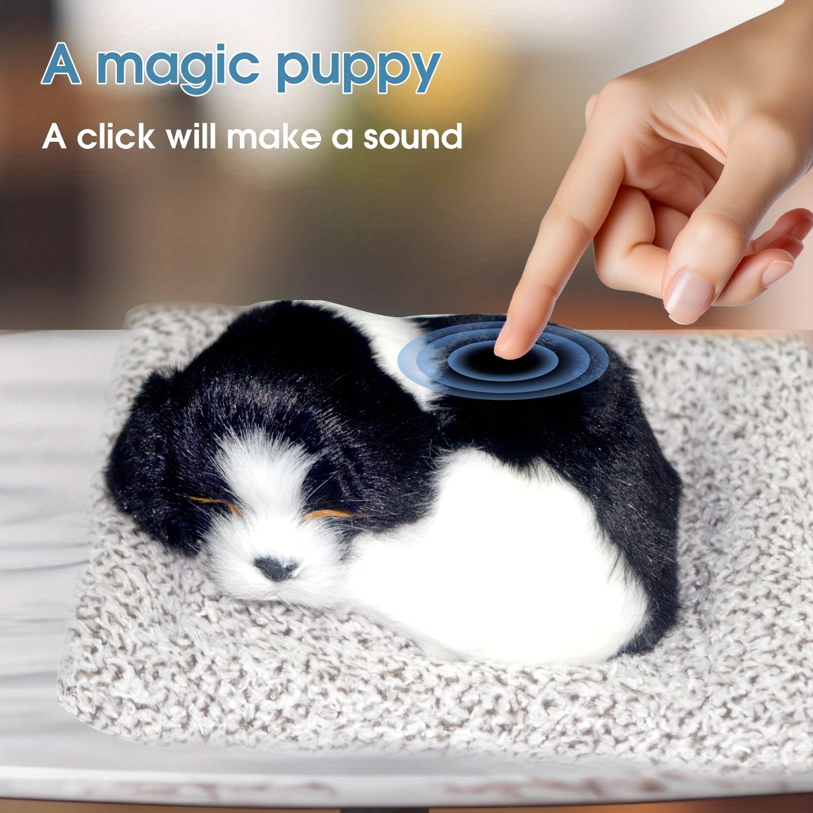 Chiot qui aboie quand on le presse, jouets pour chiens, jouets pour chiots, d¨¦coration d'int¨¦rieur, artisanat en peluche, d¨¦coration de voiture, cadeau pour petite amie, cadeau de f¨ºte