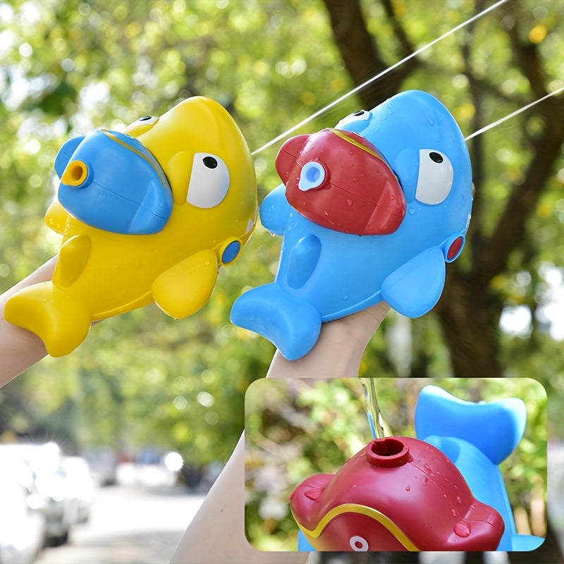 Canon ¨¤ eau mignon en forme de requin, pistolet ¨¤ eau manuel, port¨¦e ultra-longue, jouets d'eau pour piscine et plage estivale, jouets pour f¨ºtes et c¨¦l¨¦brations