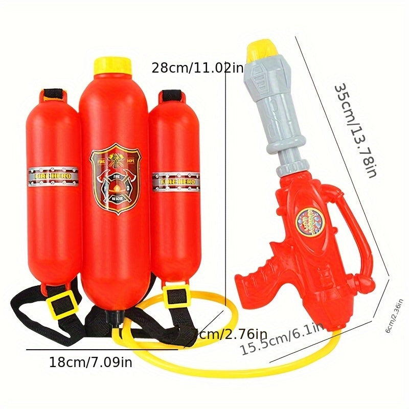 58.37oz pistolet ¨¤ eau pour enfants, jouets de plage d'¨¦t¨¦, pistolet ¨¤ eau en forme d'extincteur grande capacit¨¦, rouge, tache d'eau 393.7 pouces, haute qualit¨¦ et ¨¦tanche, tr¨¨s adapt¨¦ aux batailles d'eau