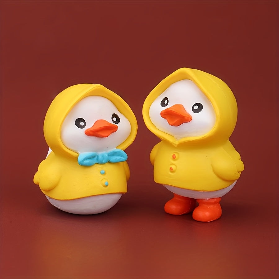 Adorable Petit Canard Jaune Figurine de Canard de Dessin Anim¨¦ en Sac Aveugle, Mod¨¨le Animal, Poup¨¦e de Simulation, Cadeau Mini