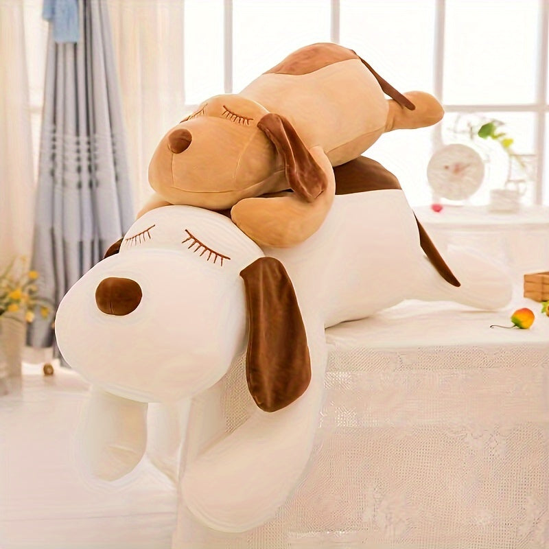 Jouet en Peluche de Chien Cartoon Mignon - Coussin & Oreiller en Polyester PET Doux pour Races Moyennes, Poup¨¦e D¨¦corative de Chien