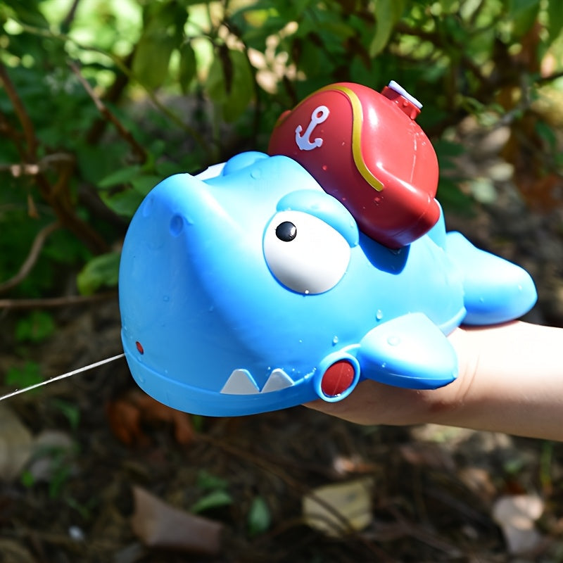 Canon ¨¤ eau mignon en forme de requin, pistolet ¨¤ eau manuel, port¨¦e ultra-longue, jouets d'eau pour piscine et plage estivale, jouets pour f¨ºtes et c¨¦l¨¦brations