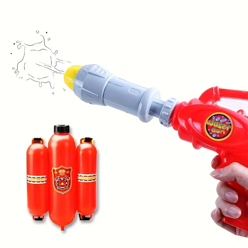 58.37oz pistolet ¨¤ eau pour enfants, jouets de plage d'¨¦t¨¦, pistolet ¨¤ eau en forme d'extincteur grande capacit¨¦, rouge, tache d'eau 393.7 pouces, haute qualit¨¦ et ¨¦tanche, tr¨¨s adapt¨¦ aux batailles d'eau