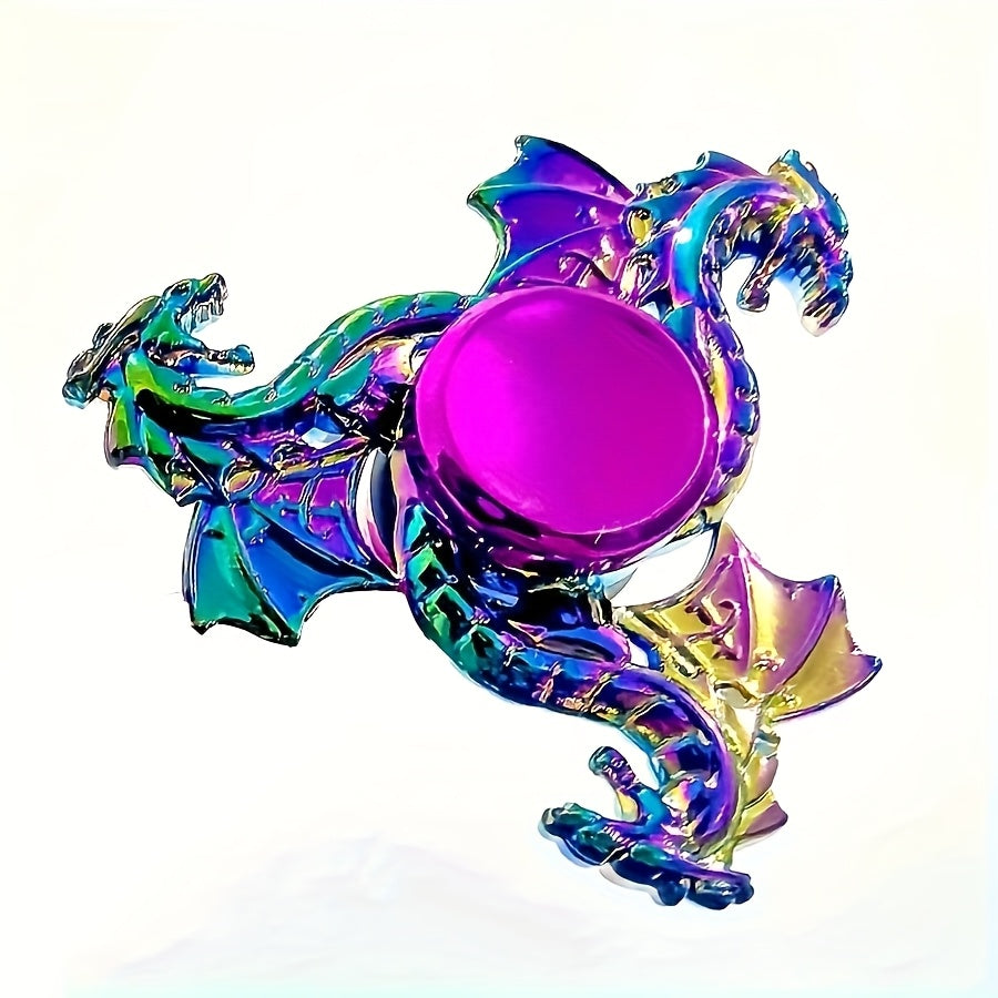 Hand Spinner Dragon Ciel Color¨¦ en M¨¦tal - Jouet pour Adultes, Gadget Durable et Silencieux pour la Concentration