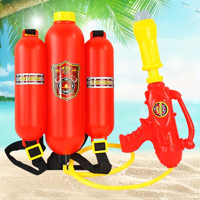 58.37oz pistolet ¨¤ eau pour enfants, jouets de plage d'¨¦t¨¦, pistolet ¨¤ eau en forme d'extincteur grande capacit¨¦, rouge, tache d'eau 393.7 pouces, haute qualit¨¦ et ¨¦tanche, tr¨¨s adapt¨¦ aux batailles d'eau