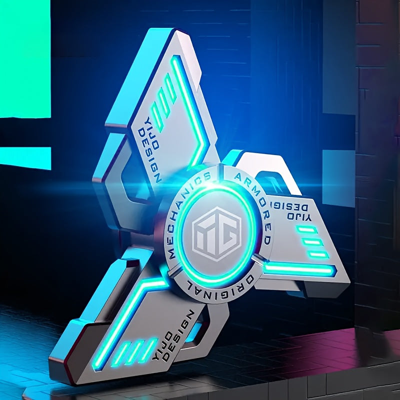 Fidget Spinner en alliage d'aluminium silencieux, roulement R188, non rechargeable - Cadeau de No?l id¨¦al