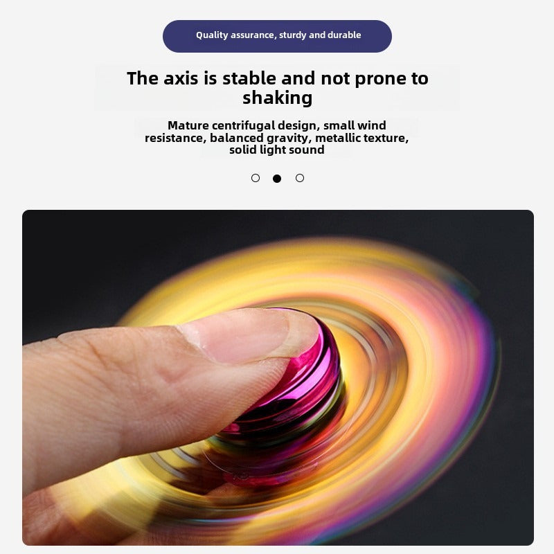 Vibrant Metal Fidget Spinner - Gyroscope en alliage color¨¦ avec des motifs complexes, id¨¦al pour soulager le stress et les cadeaux de f¨ºte, jouet de fidget de f¨ºte | Vibrant Fidget Spinner | Jouet de fidget durable, cadeaux de fidget spinner