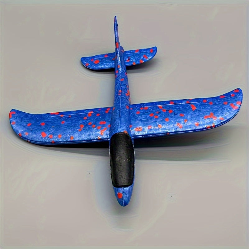 2 Avions en Mousse G¨¦ants pour Plage, Jouet de Lancer Tournoyant, Jouet Ext¨¦rieur, Bleu