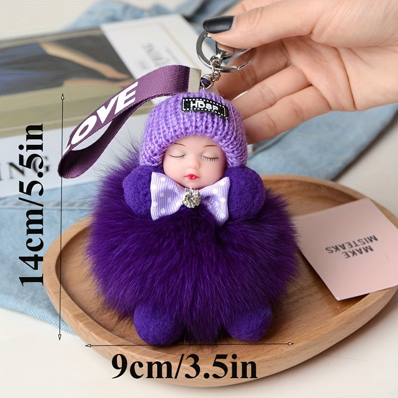 Adorable peluche, peut d¨¦corer votre voiture, coiffeuse, sac d'¨¦cole, sac ¨¤ main, cartable. C'est un magnifique porte-cl¨¦s, offert ¨¤ des amis comme cadeau pour la Saint-Valentin, No?l, Paques