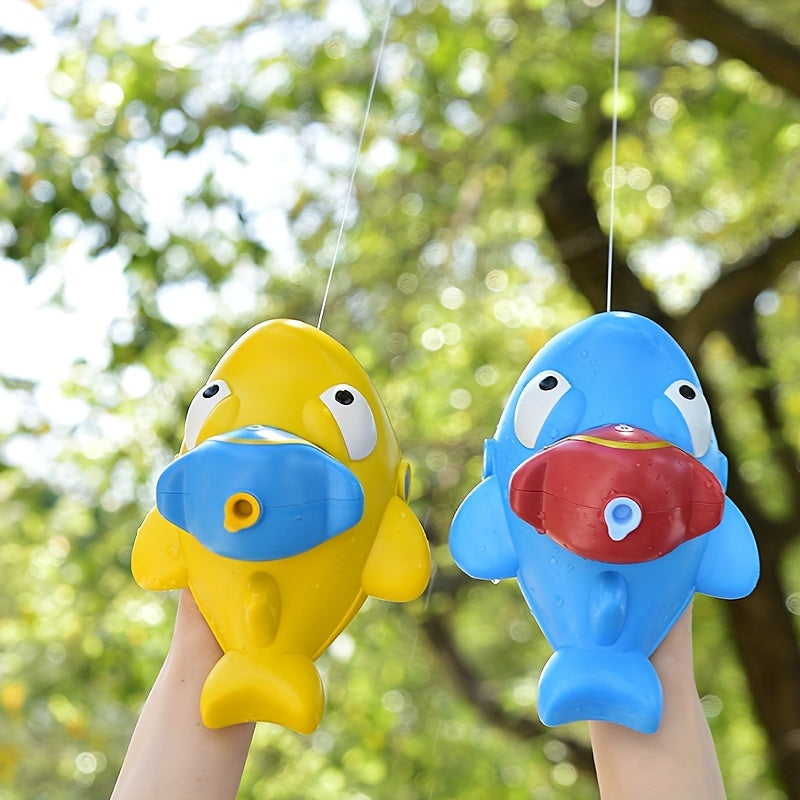 Canon ¨¤ eau mignon en forme de requin, pistolet ¨¤ eau manuel, port¨¦e ultra-longue, jouets d'eau pour piscine et plage estivale, jouets pour f¨ºtes et c¨¦l¨¦brations