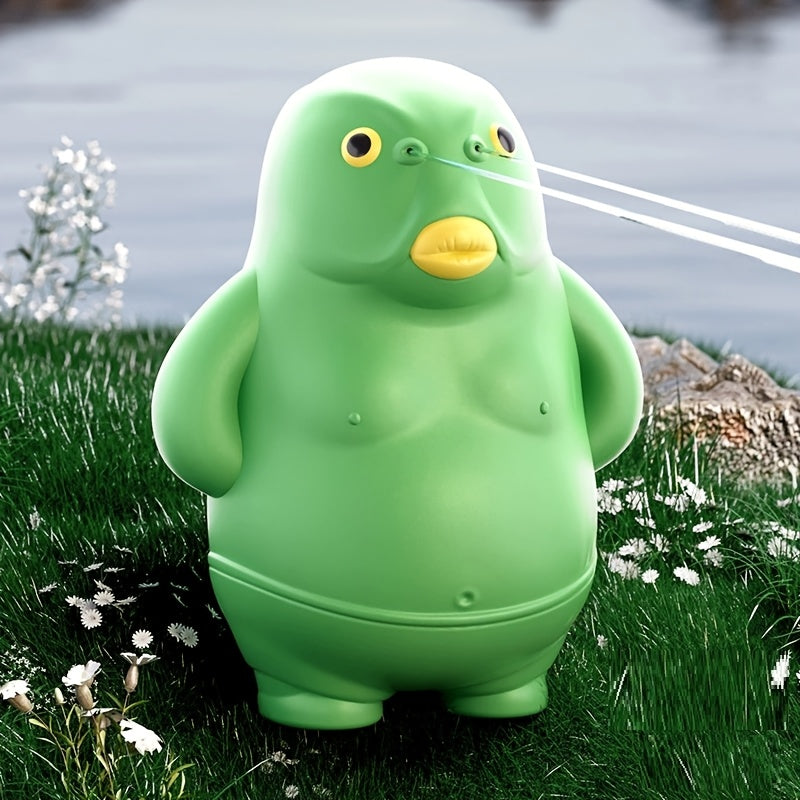 Jouet Pistolet ¨¤ Eau Poisson Vert Mignon - Amusement et D¨¦tente pour Jeux d'¨¦t¨¦ en Plein Air, Aventures de Plage et Farces, avec Conception Pressable et Fonction Pulv¨¦risation d'Eau, Design Cartoon | Prise Facile