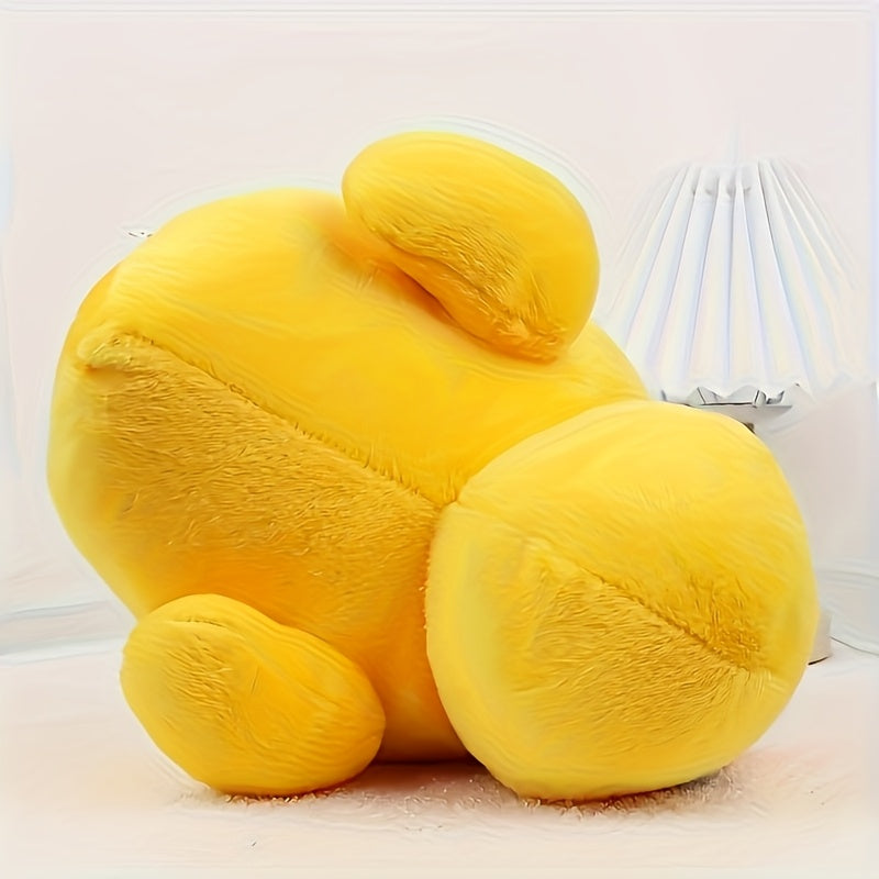 Oreiller en peluche canard jaune large ultra-doux - Jouet animal en peluche mignon avec des caract¨¦ristiques r¨¦alistes